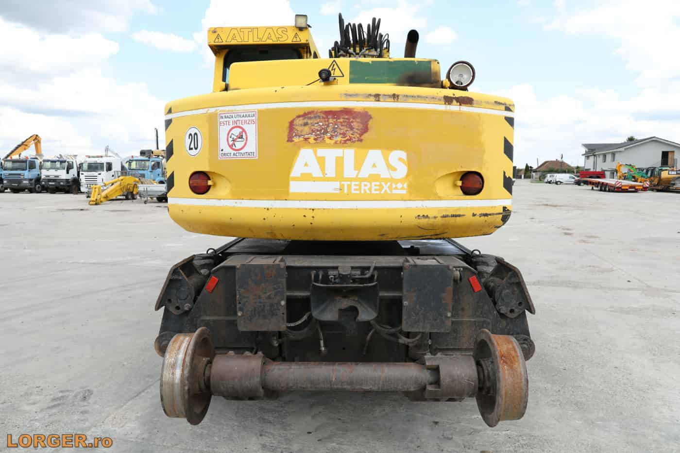 Excavator pe pneuri Atlas Terex 1604