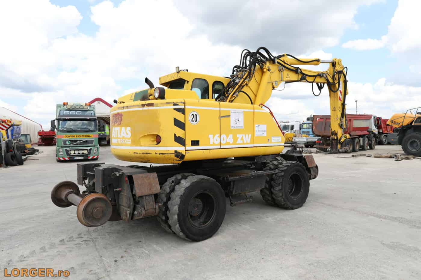 Excavator pe pneuri Atlas Terex 1604