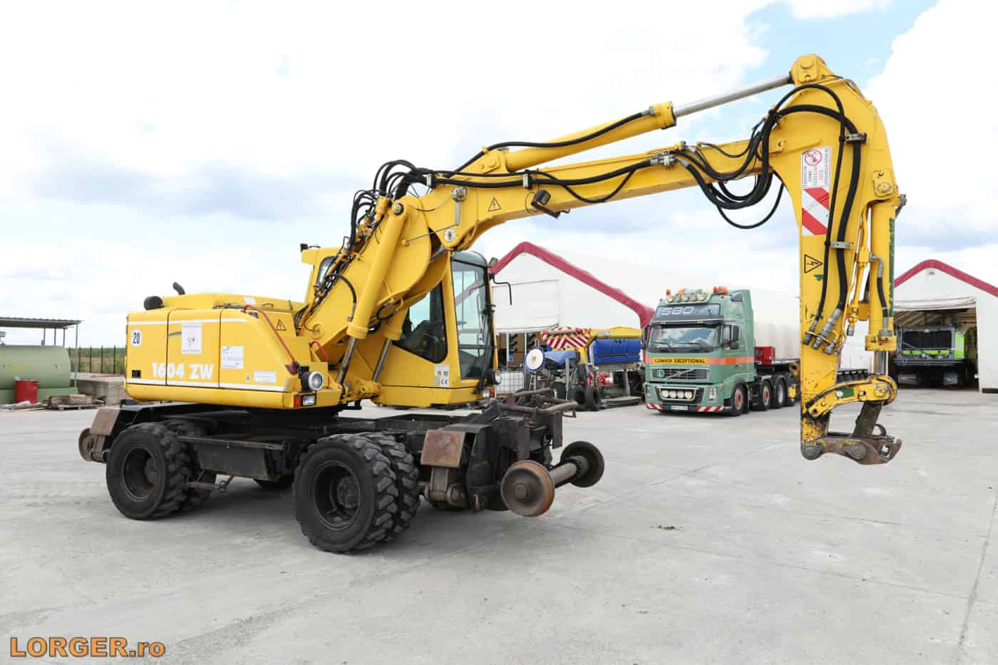 Excavator pe pneuri Atlas Terex 1604
